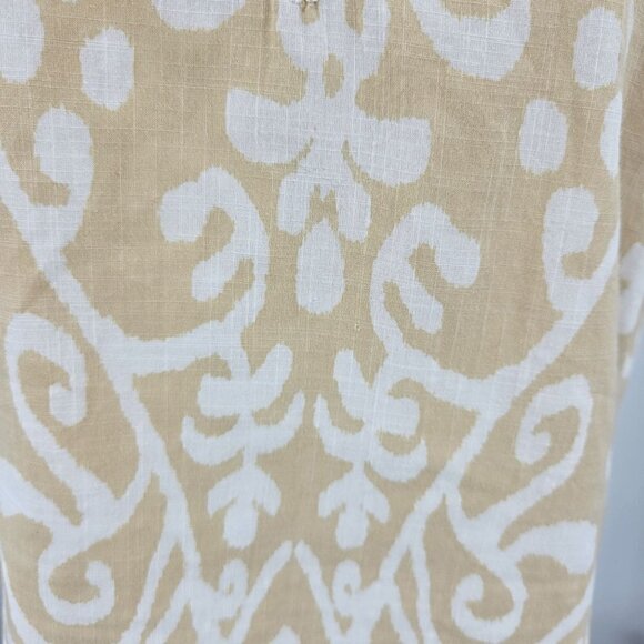 Sheridan French Printed Embroidered Split Neck Tank Top Women's 4 Preppy Beach - Picture 5 of 12